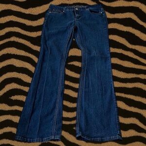 Wax Jeans Low-Rise Dark Wash Flare Jeans – Waist 28”